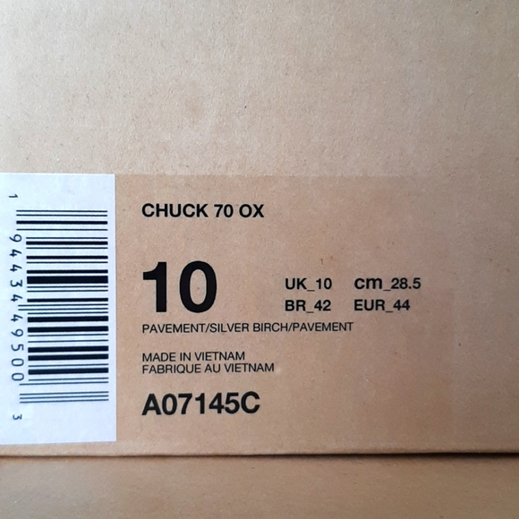 Converse X A-Cold-Wall Chuck 70 OX *NWT* - Picture 13 of 15